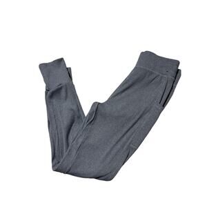 Shosho Womens M Light Grey Ribbed Lightweight Jogger Leggings